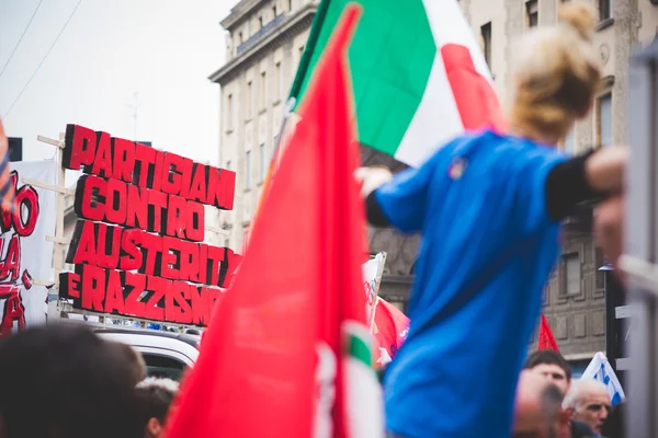 Firandet av befrielsen i Milano — Stockfoto