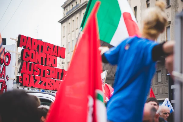 Celebration of liberation held in Milan — Stock Photo, Image