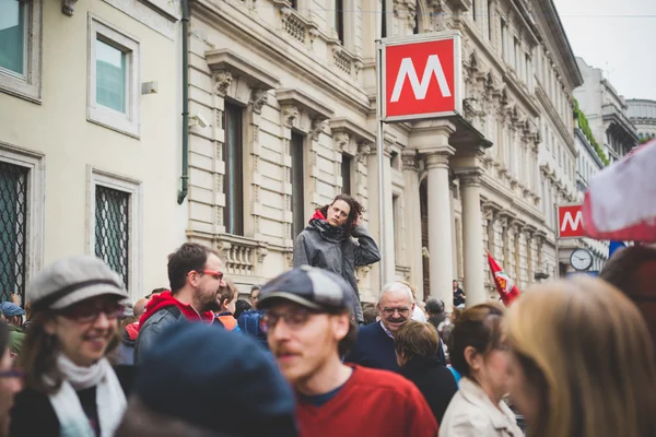 Viering van de bevrijding gehouden in Milaan — Stockfoto