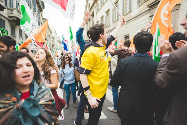 Celebration of liberation held in Milan — Stock Photo, Image