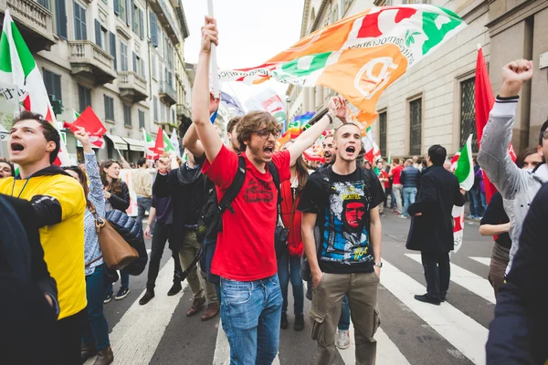 Celebration of liberation held in Milan — Stock Photo, Image