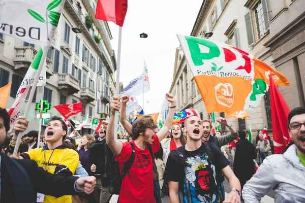 Firandet av befrielsen i Milano — Stockfoto