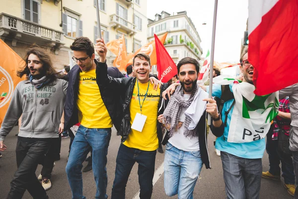 Celebration of liberation held in Milan — Stock Photo, Image