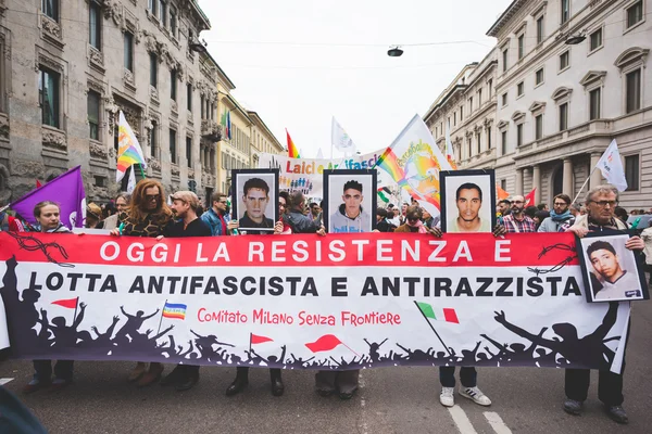 Celebration of liberation held in Milan — Stock Photo, Image