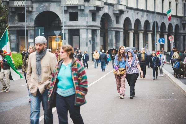 Milano'da düzenlenen kurtuluş kutlamaları — Stok fotoğraf