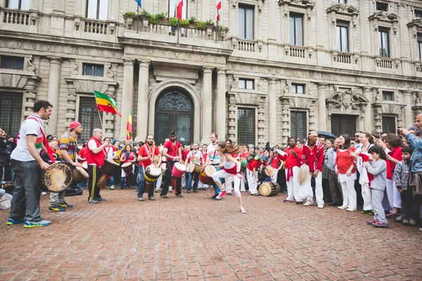 Celebration of liberation held in Milan — Stock Photo, Image