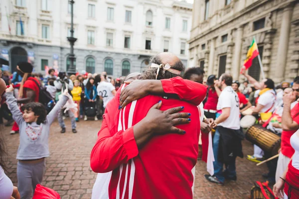 Celebration of liberation held in Milan — Stock Photo, Image