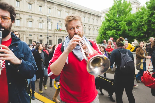 Celebration of liberation held in Milan — Stock Photo, Image