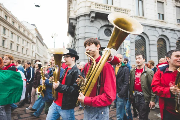 Oslavy osvobození v Miláně — Stock fotografie