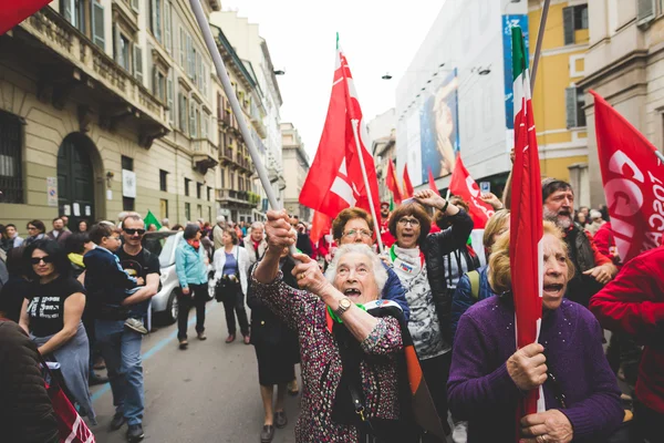 Milano'da düzenlenen kurtuluş kutlamaları — Stok fotoğraf