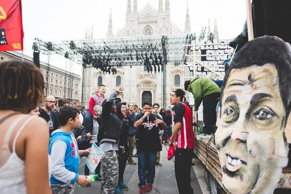 Celebration of liberation held in Milan — Stock Photo, Image