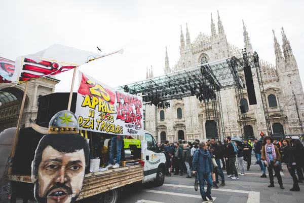 Celebration of liberation held in Milan — Stock Photo, Image