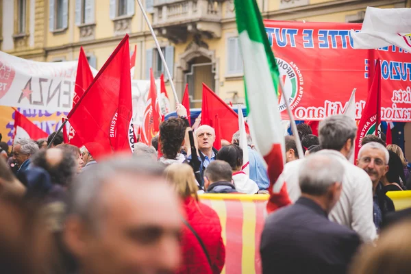 Celebration of liberation held in Milan Royalty Free Stock Photos