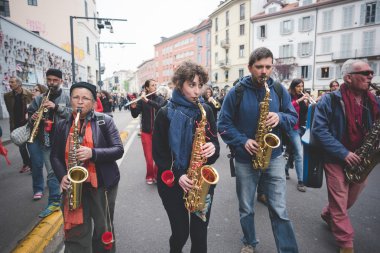 tezahürü yok expo Milano'da düzenlenen 1 Mayıs 2015