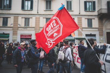 tezahürü yok expo Milano'da düzenlenen 1 Mayıs 2015