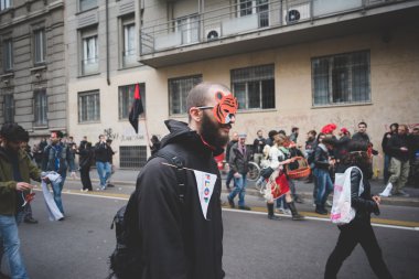 tezahürü yok expo Milano'da düzenlenen 1 Mayıs 2015