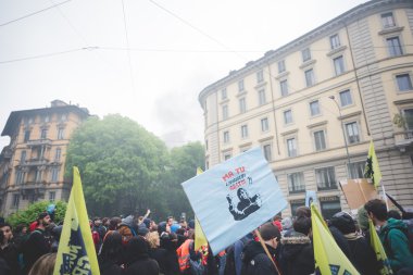 tezahürü yok expo Milano'da düzenlenen 1 Mayıs 2015