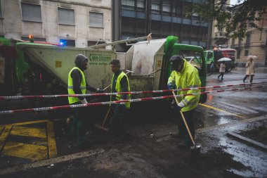 tezahürü Milano'da düzenlenen 1 Mayıs 2015
