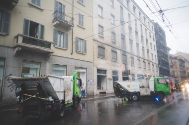 tezahürü Milano'da düzenlenen 1 Mayıs 2015