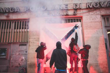 tezahürü yok expo Milano'da düzenlenen 1 Mayıs 2015