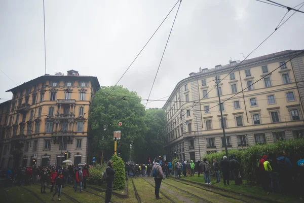 Tezahürü yok expo Milano'da düzenlenen 1 Mayıs 2015 — Stok fotoğraf