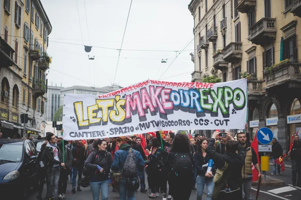 मिलानमध्ये 1 मे 2015 रोजी कोणतेही प्रदर्शन आयोजित केलेले नाही — स्टॉक फोटो, इमेज