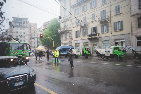 Manifestazione svoltasi a Milano il 1 maggio 2015 — Foto Stock