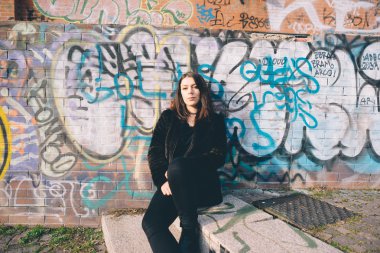 Genç güzel kadın.