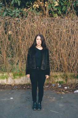 Genç güzel kadın.