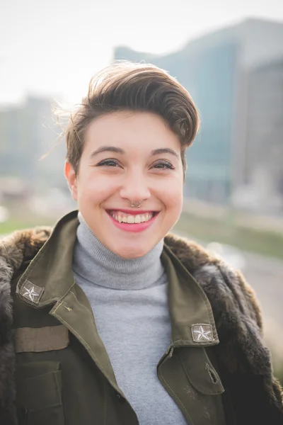 Young hipster woman — Stock Photo, Image