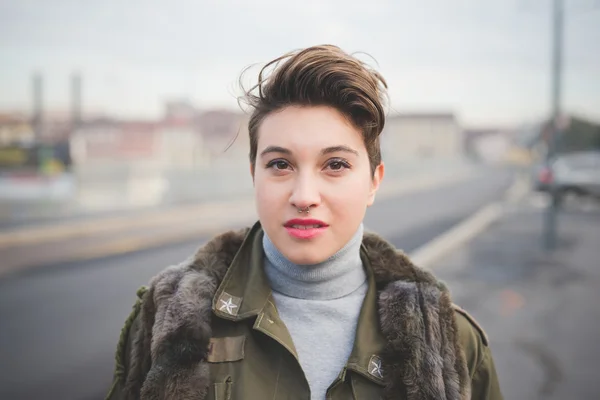 Young hipster woman — Stock Photo, Image