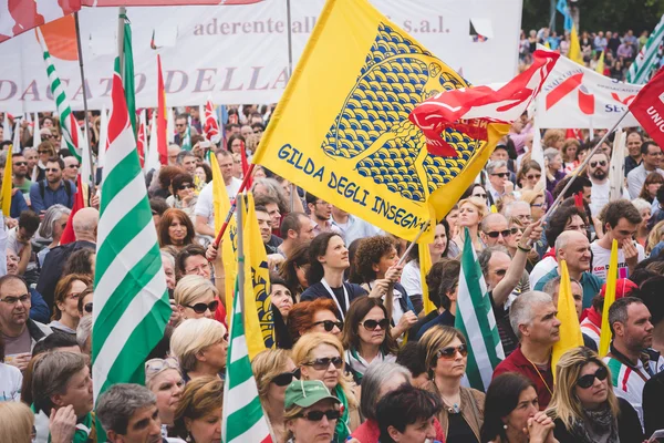 Manifestace studentů v Miláně — Stock fotografie