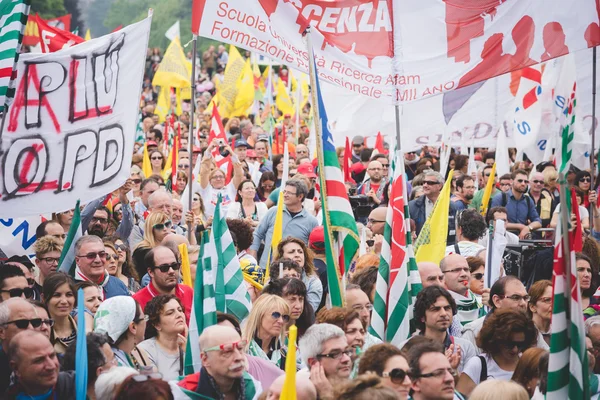 Studenter manifestation i Milano — Stockfoto