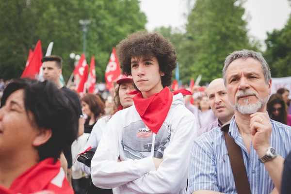 Manifestacja studentów w Mediolanie — Zdjęcie stockowe