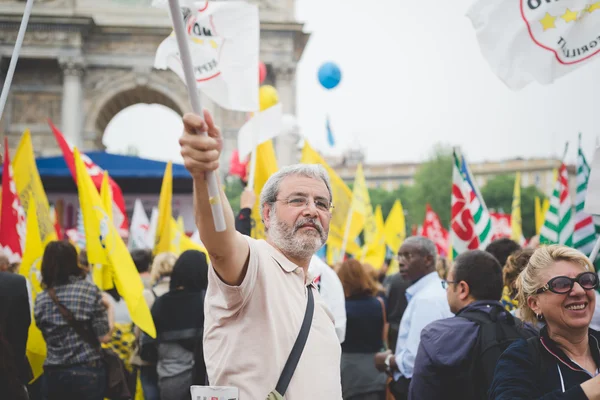 Studenter manifestation i Milano — Stockfoto