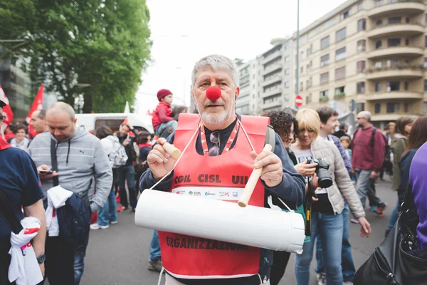 Öğrenciler tezahürü Milano — Stok fotoğraf