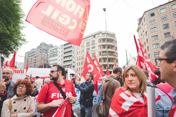 Manifestação de estudantes em Milão — Fotografia de Stock