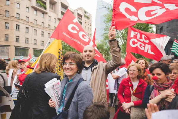 Manifestation étudiante à Milan 2015 — Photo