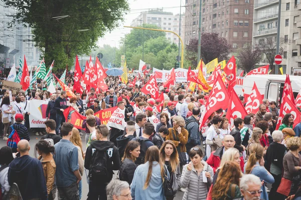 Manifestação de estudantes em Milão 2015 — Fotografia de Stock