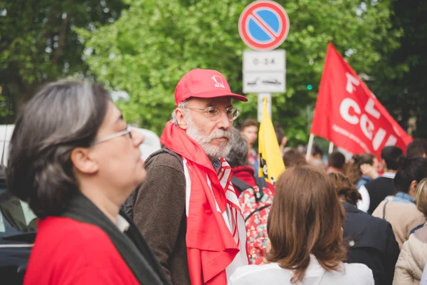 Studenten manifestatie in Milaan 2015 — Stockfoto