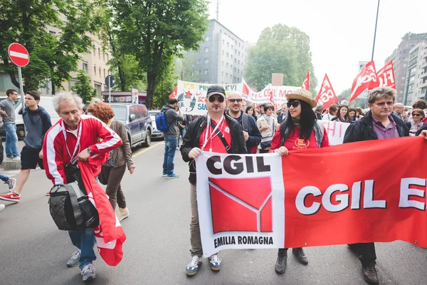 Manifestacja studentów w Mediolanie — Zdjęcie stockowe