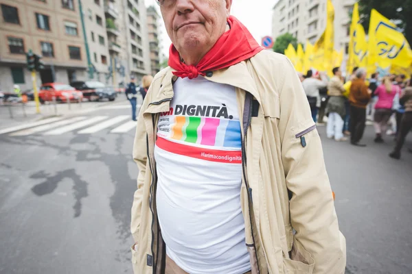 Students manifestation in Milan — Stock Photo, Image