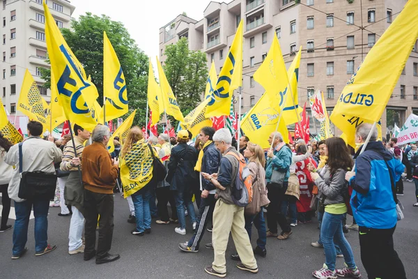 Students manifestation in Milan — Stock Photo, Image