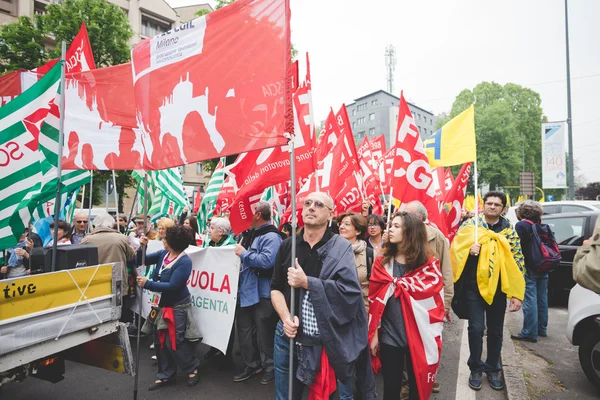 Manifestación estudiantil en Milán —  Fotos de Stock