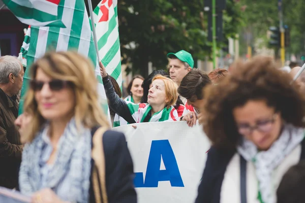 Studenter manifestation i Milano — Stockfoto