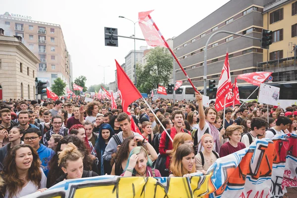 Manifestazione studentesca a Milano — Foto Stock