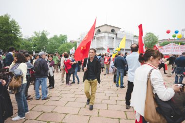 Öğrenciler tezahürü Milan Mayıs