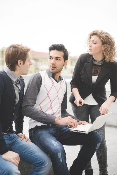 Modern business people in city — Stock Photo, Image