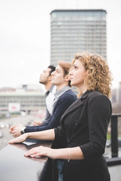 Business people working in city — Stock Photo, Image