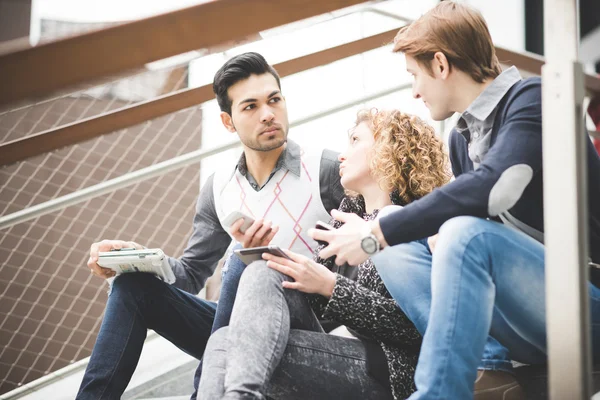 Modern business people in city — Stock Photo, Image